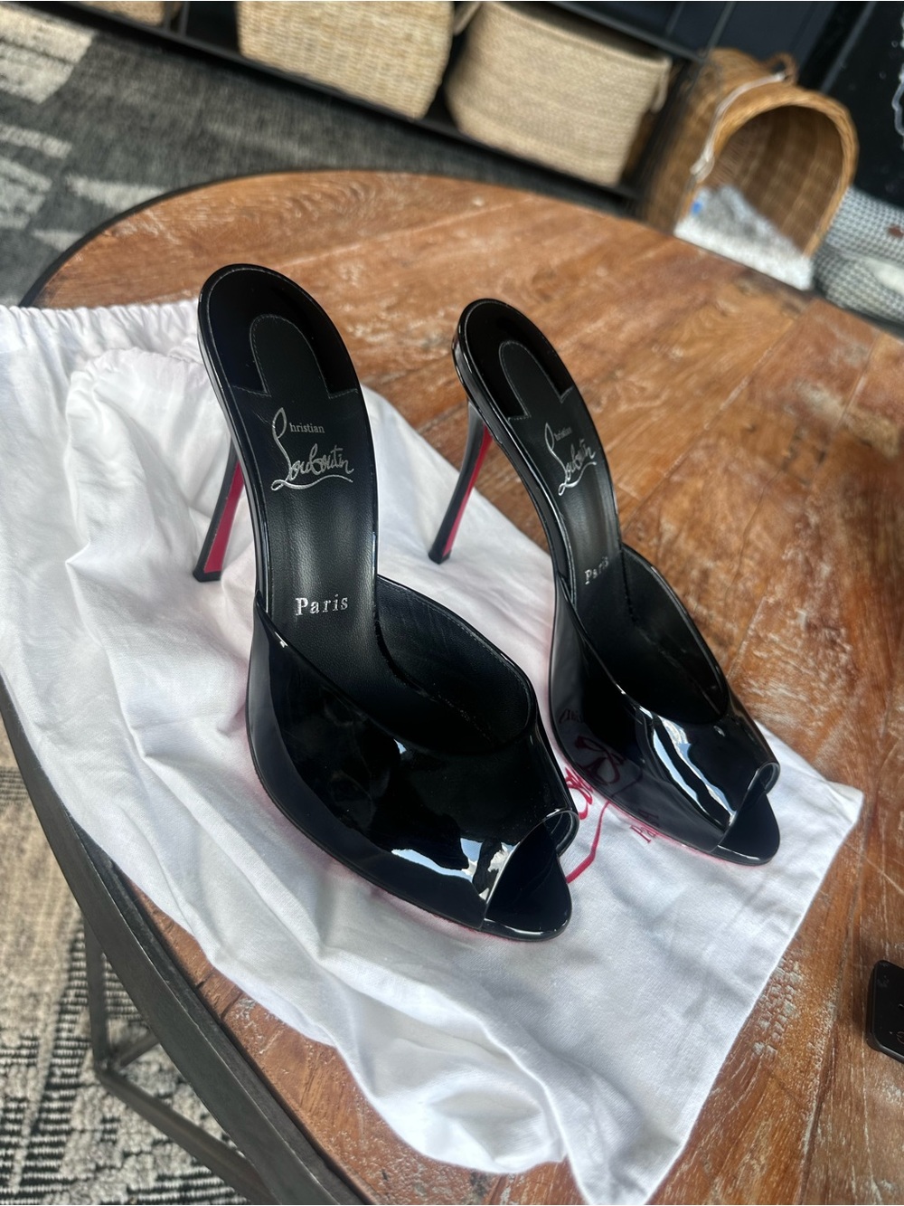 Christian Louboutin Black Patent Me Dolly 100mm - Picture 8 of 10